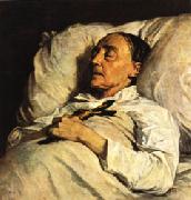 Henri Regnault Mme. Mazois ( The Artist s Great-Aunt on Her Deathbed ) oil painting artist